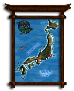 Landkarte von Japan