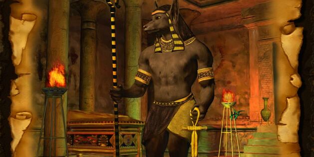 Anubis - ägyptischer Schutzgott und Wächter der Toten und Mumien
