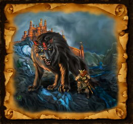 Das Bild von Fenrir - der riesige Wolf auf Asgard