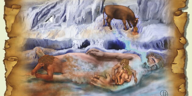 Die Geburt der germanischen Ur-Riesen mit Ymir und Adhumla