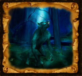 Ein Werwolf hat sich bei Vollmond in eine blutrünstige Bestie verwandelt.