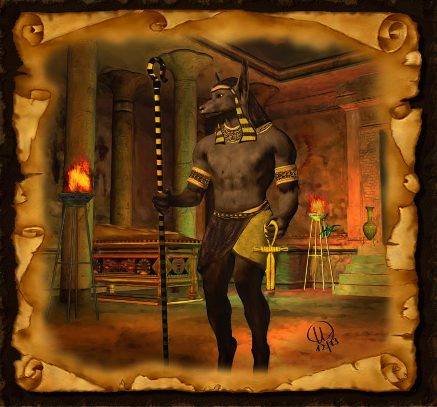 Anubis Der Agyptische Gott Der Toten Und Mumien Fabelwesen Fantasy Fantasie Bilder